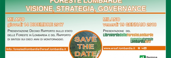Save the date – Foreste lombarde